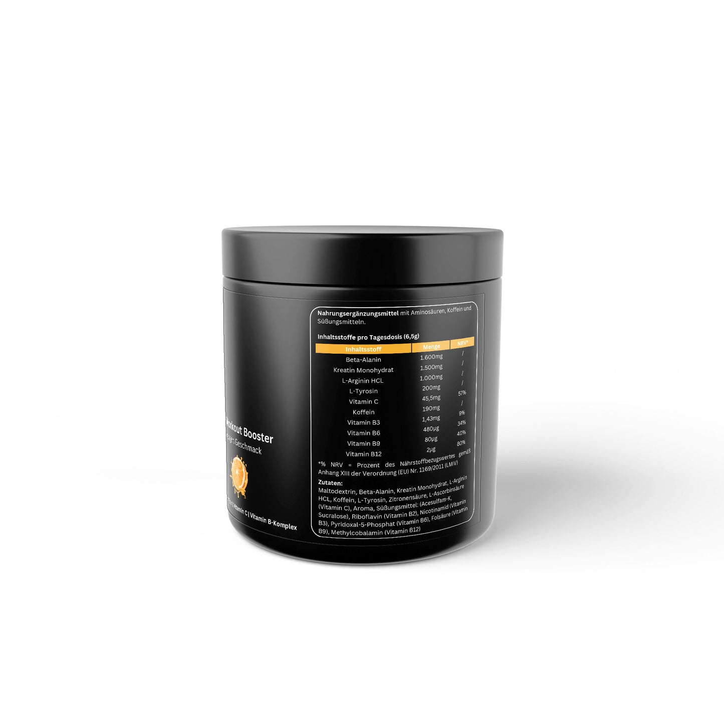 Premium Pre-Workout Booster Orange - 520g